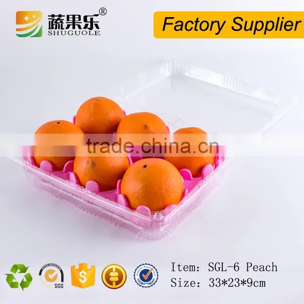 New Design Disposable Fruit Shaped Plastic Peach Packing Container photo-4