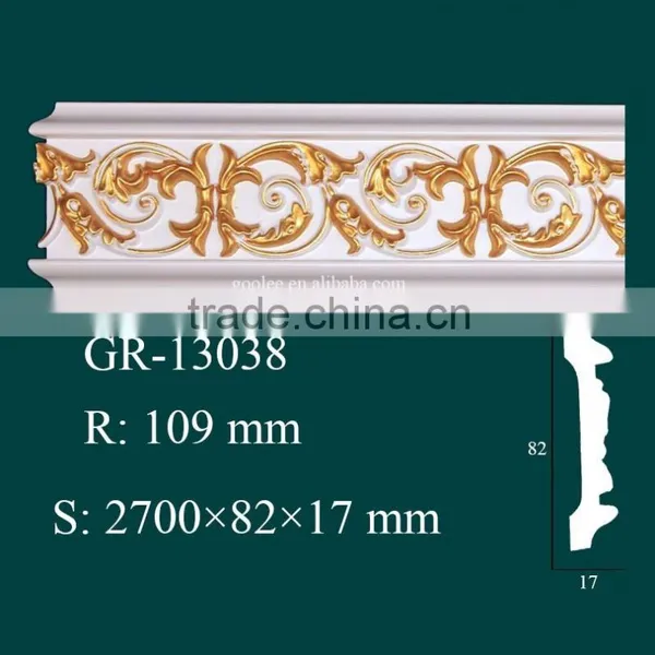 European- Style Architectural Decorative PU Carving Cornice Mouldings photo-4