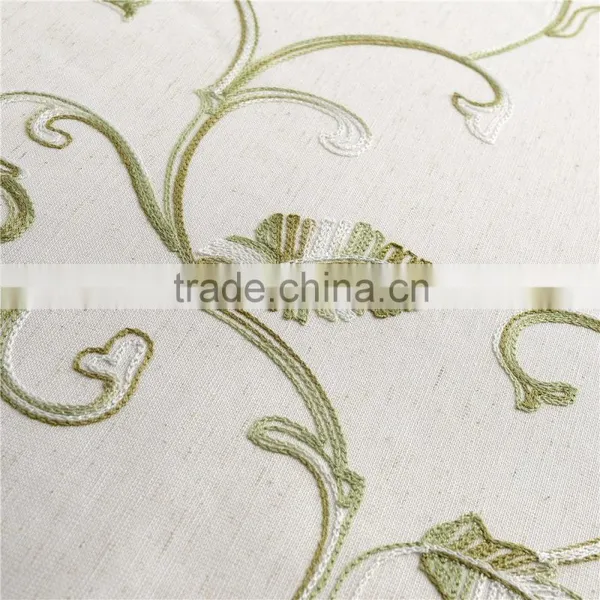 Wholesale Home Voile Curtains and Ready Embroidery Sheer Fabric photo-6