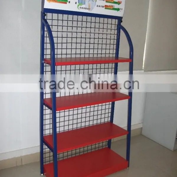 Metal Gas Station Wire Shelf Lubricating Oil Display Rack photo-2