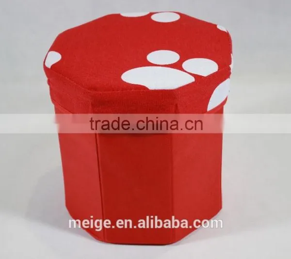 Kid's Printed Non Woven Folding Storage Otteman and Storage Ottoman photo-2
