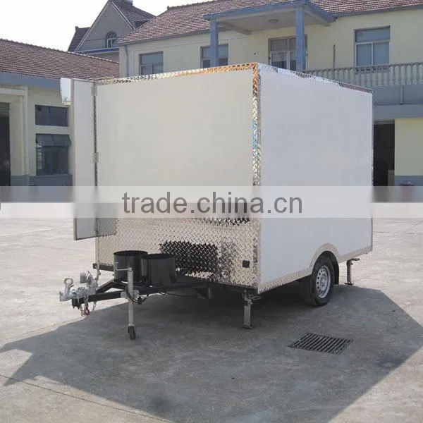 JX-FS280A Stainless Steel Mobile Fast Food Trailer With Foldable Advertising Board photo-4