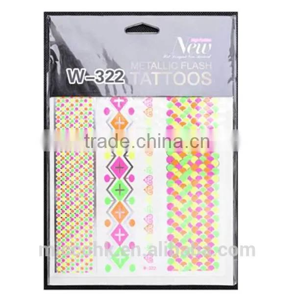 2016 Non-toxic Body Art Custom Flash Temporary Tattoo Sticker photo-3