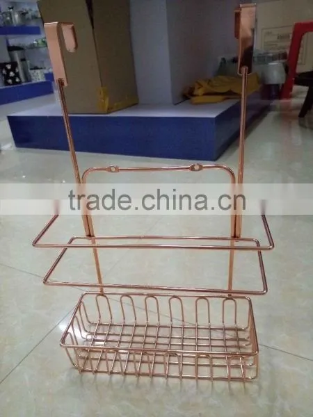 Chrome-Plating Metal Wire Bathroom Hanging Shower Caddy photo-5
