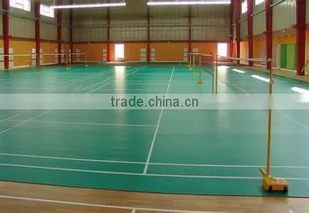 Competitive Price PVC Flooring Indoor Synthetic Badminton Court Flooring photo-5