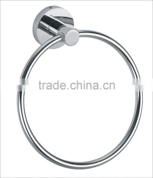 Bathroom Accessory Wall Mounted Round Stainless Steel Towel Ring photo-2