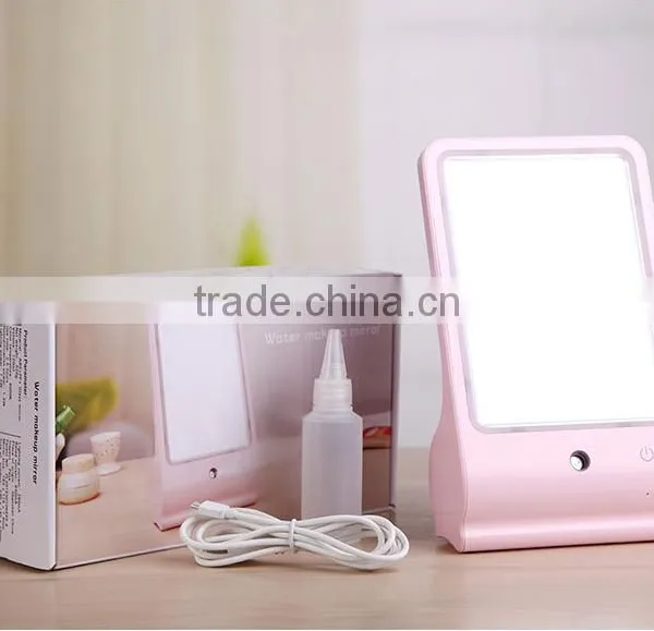 USB Desktop Makeup Mirror With LED Lamp/ Portable Mist Spray Apparatus photo-6
