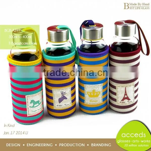 Unique Healthy Glass Kids Drinking Water Bottle photo-4