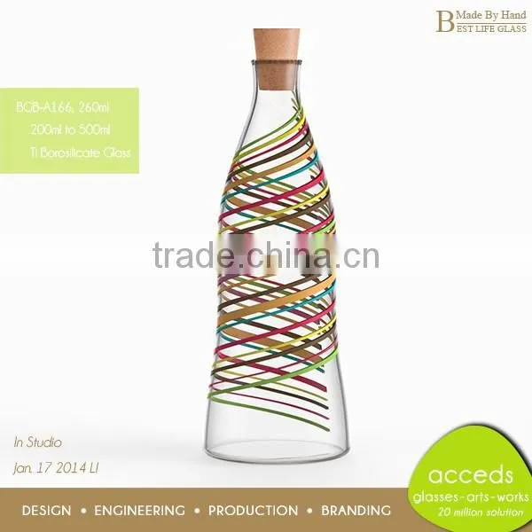 Good Quality Mouthblown 1000ml Glass Milk Bottle photo-2