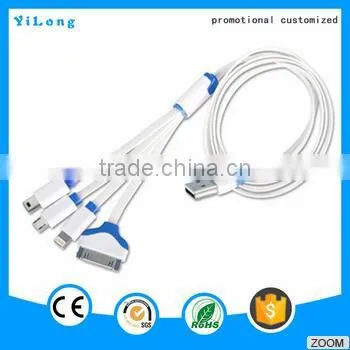 Hot Selling Multiple Usb Data Cable Multi Function Charger Cable