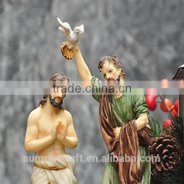 Favors Baptism Decoration Polyresin Jesus Baptism Souvenirs photo-2