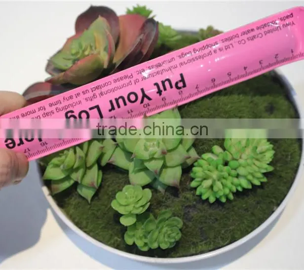 Brand Name Plastic Small Multicapacity Process Artificial Round Plate Bonsai Decor photo-4