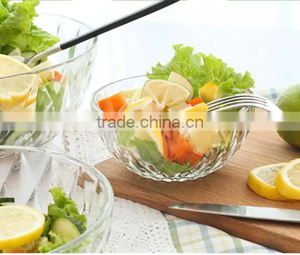 9inch,8inch, 7inch and 5inch Clear Glass Fruit or Salad Bowl photo-2