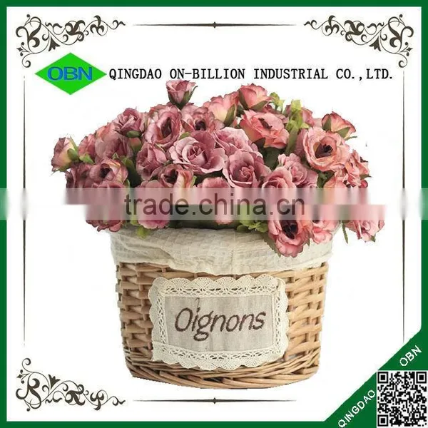 Cute Wedding Artificial Mini Gift Flower Basket photo-2