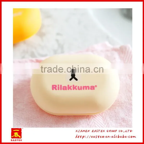 New Style Cut Cartoon Custom Easy Carry Travel Square Plastic Soap Box/Soap Stand photo-3