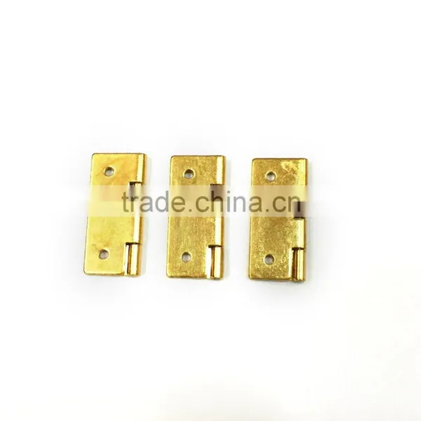 Fine And Delicate Small Solid Brass Jewelry Box Hinges / 19mm Wooden Box Brass Small Hinge photo-5