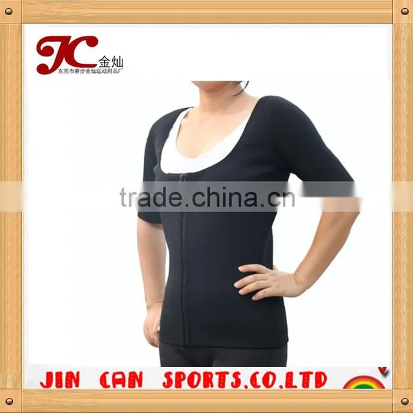 Neoprene Sweat Body Shaper Corset Vest With Sleeves photo-3
