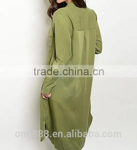 Custom Women's Pocket Accent Cargo Duster Jacket photo-2