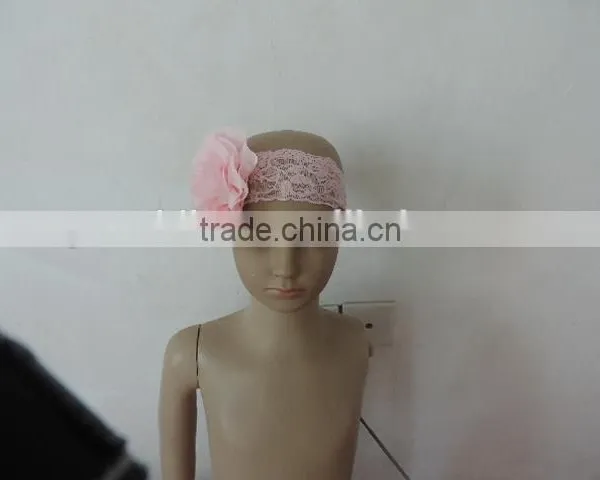 Baby Lace Tulle Headband Cotton Flower Elastic Craft Floral Kids Hairband 2016 Wholesale photo-4