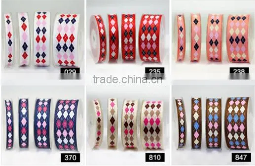 Hi-ana Ribbon 193 Lattice Printed Ribbon Princess Grosgrain Ribbon Printed Grosgrain Ribbon photo-3