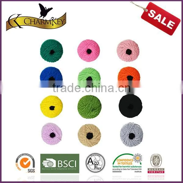Charmkey High Quanlity Natural Hand Knitting Yarn 100% Cotton Yarn Textured Yarn photo-4