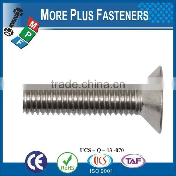 Made in Taiwan High Quality Stainless Steel Machine Screw Flat Head Screw Slotted Screw photo-5