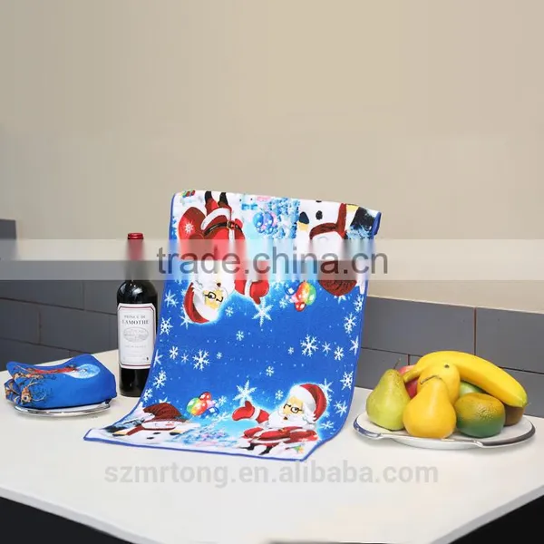 100% Cotton Tea Towel Kitchen Towel Printed Customized Towel Wholesale photo-2