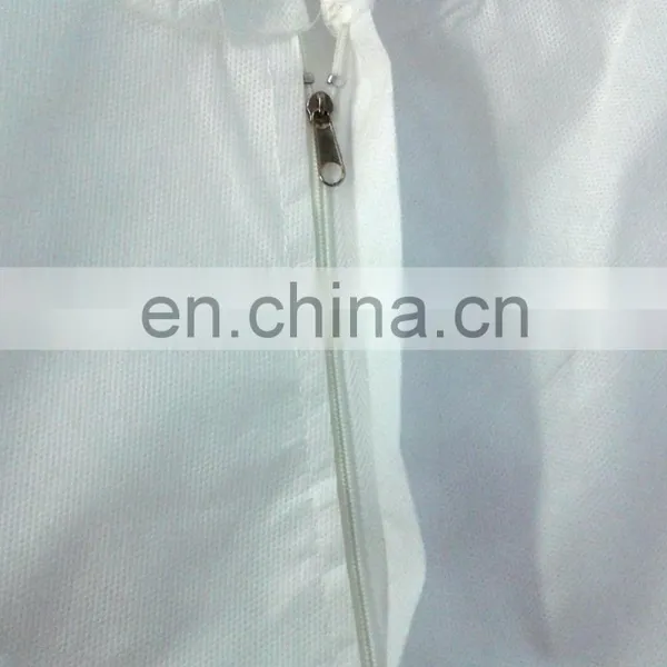 Free Sample Disposable Polypropylene Safety Coverall With Hood White photo-6