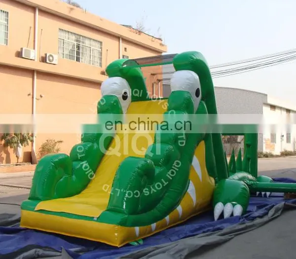 Amusement Inflatable Waterslide Giant Inflatable Crocodile Belly Water Slide photo-4