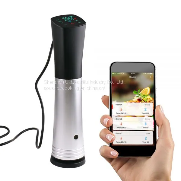 Stainless Steel 304 Waterproof IPX7 Wifi Sous Vide Cooker Machine Precision Immersion Circulator