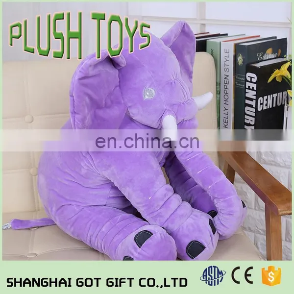Large Long Nose Elephant Sleep Pillow Baby Plush Toy Lumbar Cushion Doll 50*60cm photo-5