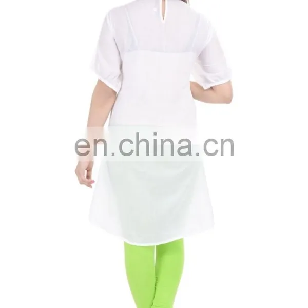 Indian Handmade Beaded Cotton White Tunic Hippe Women Dress Sexy Formal Tunic Manufacturer photo-2
