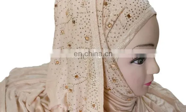 Cream Beige Colour Casual Wear Stoles / Girls Party Wear Headscarf (scarves Scarf Stoles Hijab) photo-4