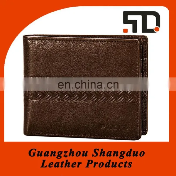 China Handmade Bifold Mens RFID Leather Wallet Case