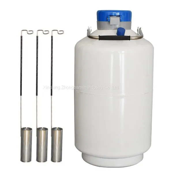 Small Portable Vacuum Biological Storage Transport Liquid Nitrogen Dewar Flask Tank Container Factory Price photo-2
