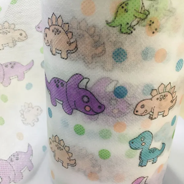 Children's Supply of Cartoon Printed Non-woven Fabric Customized Spunbonded Non-woven Fabric Printed Disposable Mask Prints