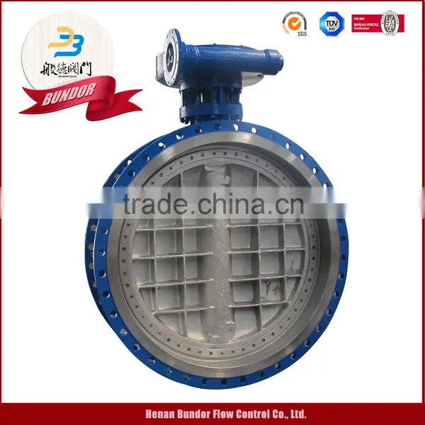 High Performance 10 Inch Flange Connection Worn Gear Operated Metal Hard Sealing Butterfly Valve photo-2