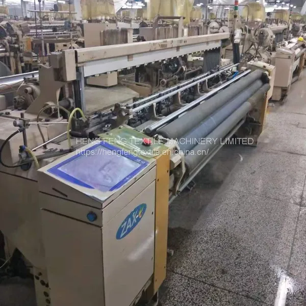 Second Hand Weaving Machine Tsudakoma ZAX-E 230cm Used Air Jet Looms Year 2002 Staubli 2861 Dobby