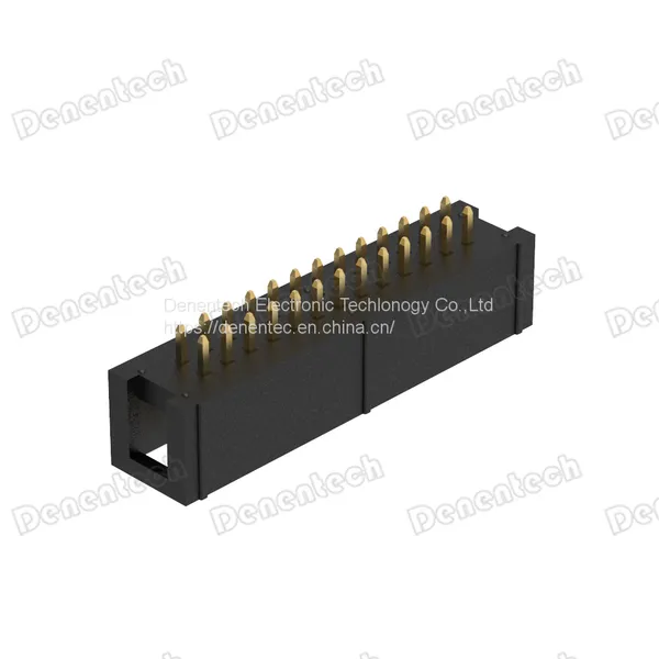 Denentech 2.54mm H9.0 W8.80 Dual Row Straight DIP Box Header photo-4