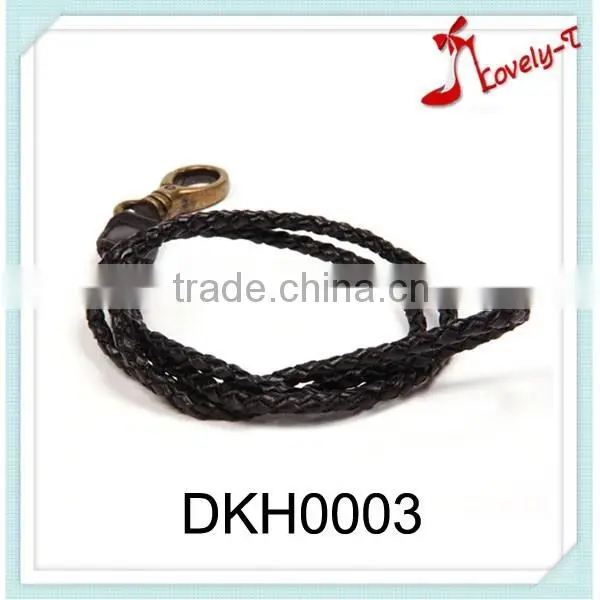 2015 Wholesale Handmade Crafts Fashion Neck Hanging Braided Leather Key Chains,key Holder Wholesale