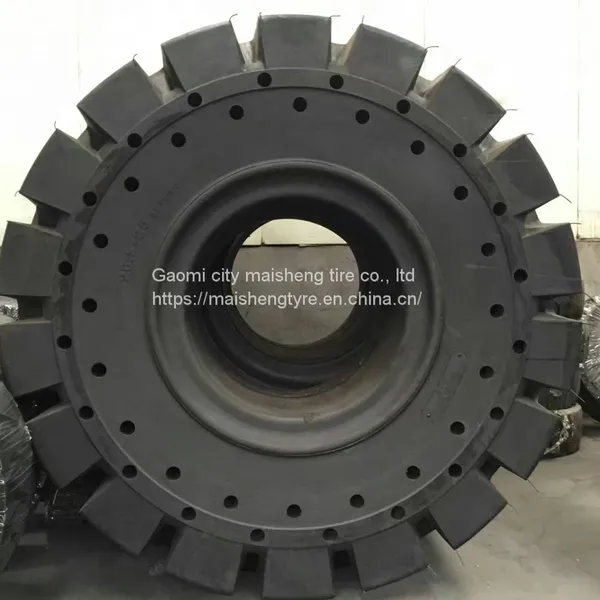 Solid Tire 26.5-25 Roller 60 Forklift Engineering Solid Wheel Mining Loader Explosion-proof Wear photo-2