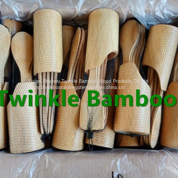 Bamboo Cooking Utensils Set 6pcs Original China TWINKLE Kitchen Tools Wooden Spoons Spatula photo-3