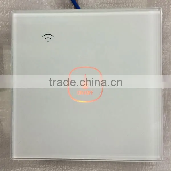 2015 Remote Control Electric Switch Single Fire Wire High Quality Glass Panel Smart Lighting Switch photo-5