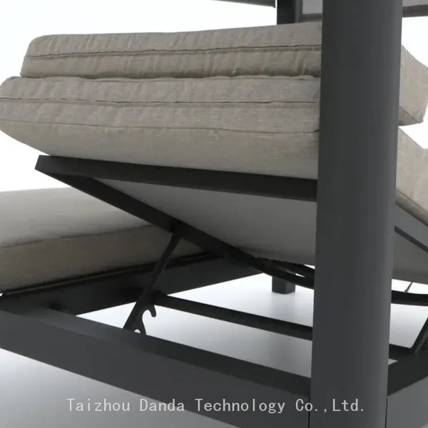 Outdoor/indoor Big Size Multi Function Aluminum Daybed Sun Lounger Pergola photo-3