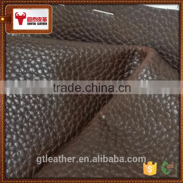 Genuine pu Coated Cow Leather Barton Print Leather Match Full Grain Leather photo-5