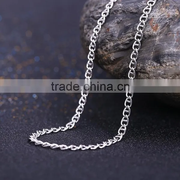 2015 Wholesale Fashion Jewelry Rhodium Plated Cheap Chain Necklace photo-3