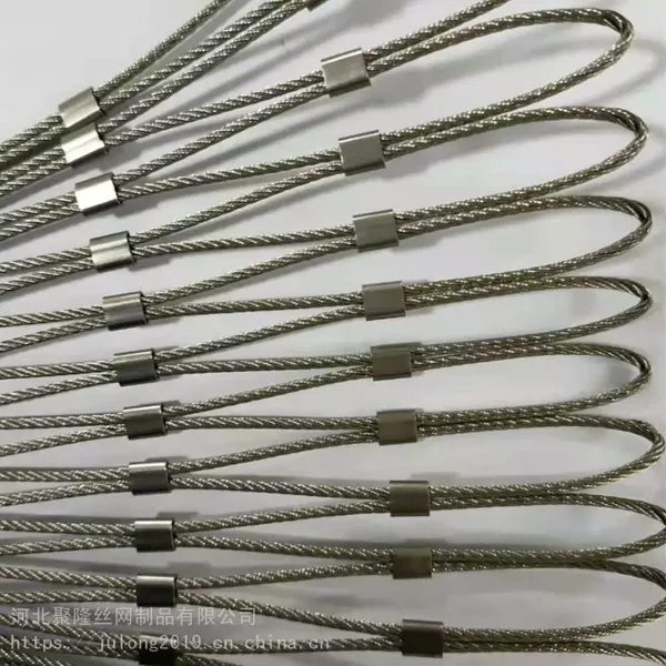 Ferrule Flexible Stainless Steel 304/316 Zoo Aviary Netting Building Construction Wire Rope Mesh Knotted Mesh photo-2