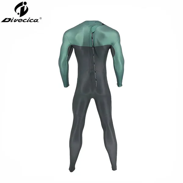 Triathlon Free Diving Wetsuit 2.5mm CR Glide Skin One Piece Fullsuit GBS Stitching photo-3