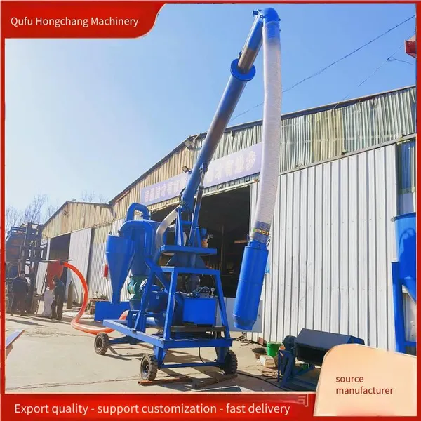 Negative Pressure Grain Unloading Machine. Hongchang Machinery's Customizable Grain Suction Machine for Grain Depots/wharves. Pneumatic Conveying System photo-3