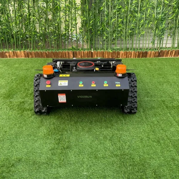 Industrial 4-Stroke Gasoline Engine Electric Traction Motor Zero Turn Cordless Robotic Rubber Track Lawn Mower for Hills photo-5